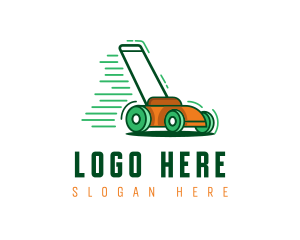 Lawn Mower Gardening  Logo