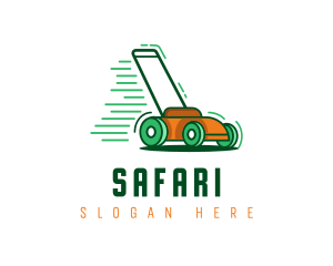 Lawn Mower Gardening  Logo