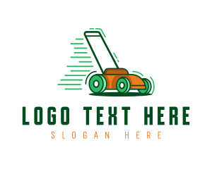 Lawn Care - Lawn Mower Gardening logo design