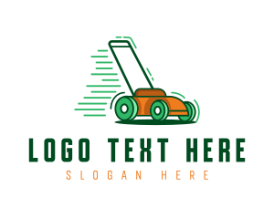 Lawn Mower Gardening  Logo