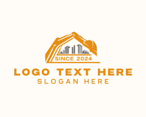 Builder - Building Construction Excavator logo design