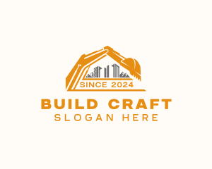 Building Construction Excavator logo design