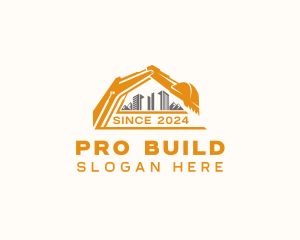 Building Construction Excavator logo design