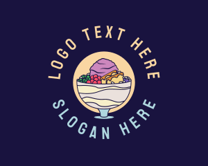 Sinigang - Halo-halo Filipino Dessert logo design