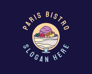 Halo-halo Filipino Dessert  logo design