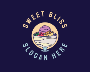 Halo-halo Filipino Dessert  logo design