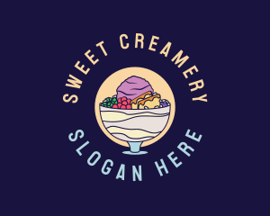 Halo-halo Filipino Dessert  logo design