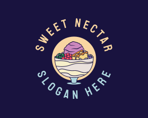 Halo-halo Filipino Dessert  logo design