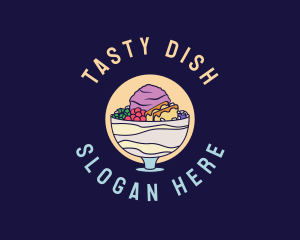 Halo-halo Filipino Dessert  logo design