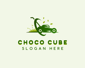 Grass Cutting - Lawn Mower Gardening logo design