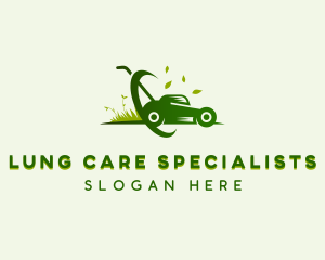 Lawn Mower Gardening logo design