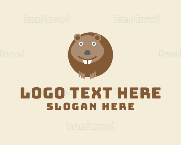 Happy Wildlife Beaver Logo