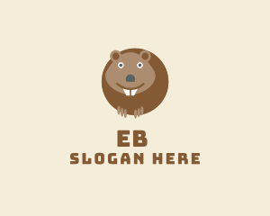 Happy Wildlife Beaver  Logo