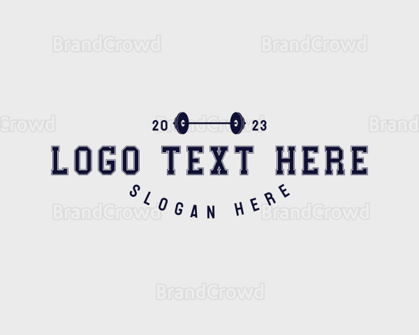 Workout Barbell Bodybuilding Logo