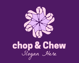Beauty Products - Purple Flower Star logo design