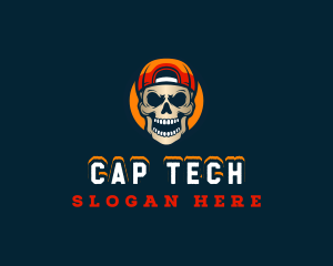 Cap - Skull Street Cap logo design