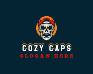 Skull Street Cap logo design