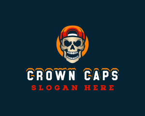 Skull Street Cap logo design