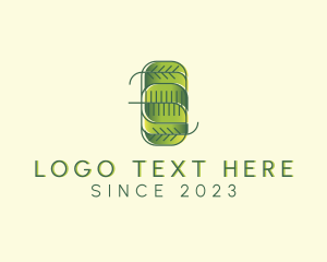 Vegan - Natural Environmental Leaf logo design