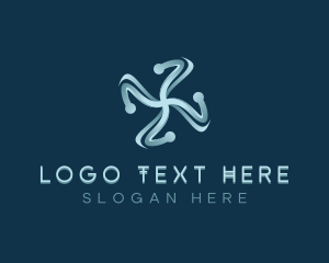 Motion - Technology AI Developer logo design