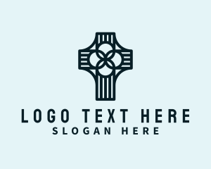 Holy - Holy Worship Cross logo design