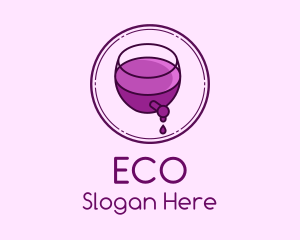 Wine Glass Drip Logo