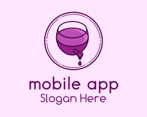 Wine Glass Drip Logo