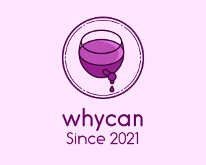 Grape Vine - Wine Glass Drip logo design