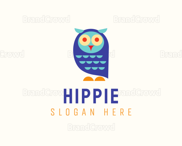 Cute Colorful Owl Logo