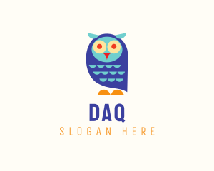 Owl - Cute Colorful Owl logo design