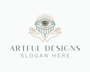 Mystical Eye Hand Jewelry logo design