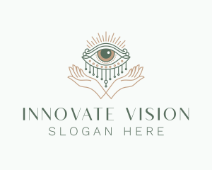 Visionary - Mystical Eye Hand Jewelry logo design