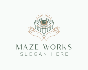 Mystical Eye Hand Jewelry logo design