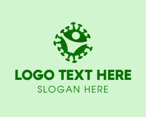 Green - Human Virus Patient logo design