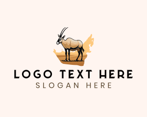 Date Palm - Wild Arabian Oryx logo design