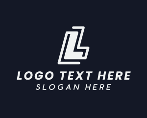 Courier - Freight Courier Logistics Letter L logo design