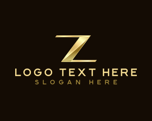 Premium - Luxury Metallic Boutique logo design