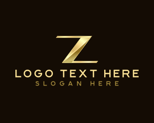 Luxury Metallic Boutique Logo