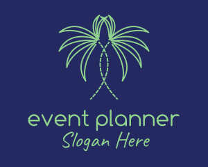 Vegan - Indoor Palm Plant logo design