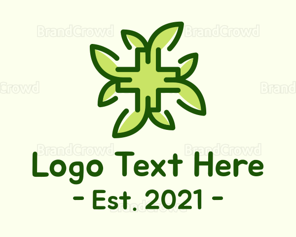 Herbal Medical Cross Logo