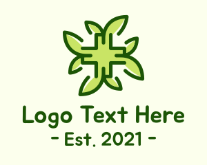 Herbalist - Herbal Medical Cross logo design