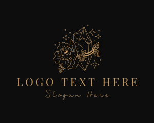 Jewellery - Flower Crystal Gem logo design