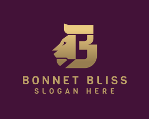 Golden Lion Letter B logo design