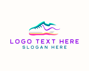 Rubber Shoes - Retail Fashion Shoes logo design