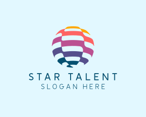 Talent - Modern Global Company logo design