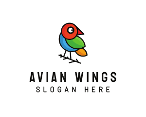 Avian Bird Animal logo design