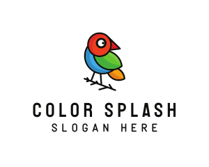 Colorful Bird Aviary logo design