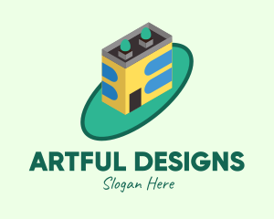 Geometric Building Design  logo design