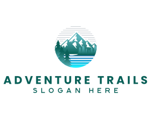 Mountain River Nature logo design