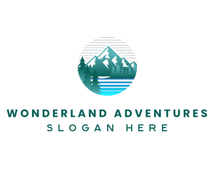 Mountain River Nature logo design